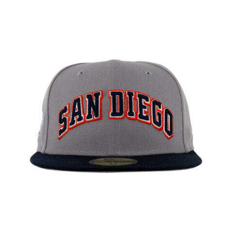 New Era x Billion Creation 59Fifty San Diego Padres Unfinished Business Fitted Hat Gray Dark Navy Blue 2