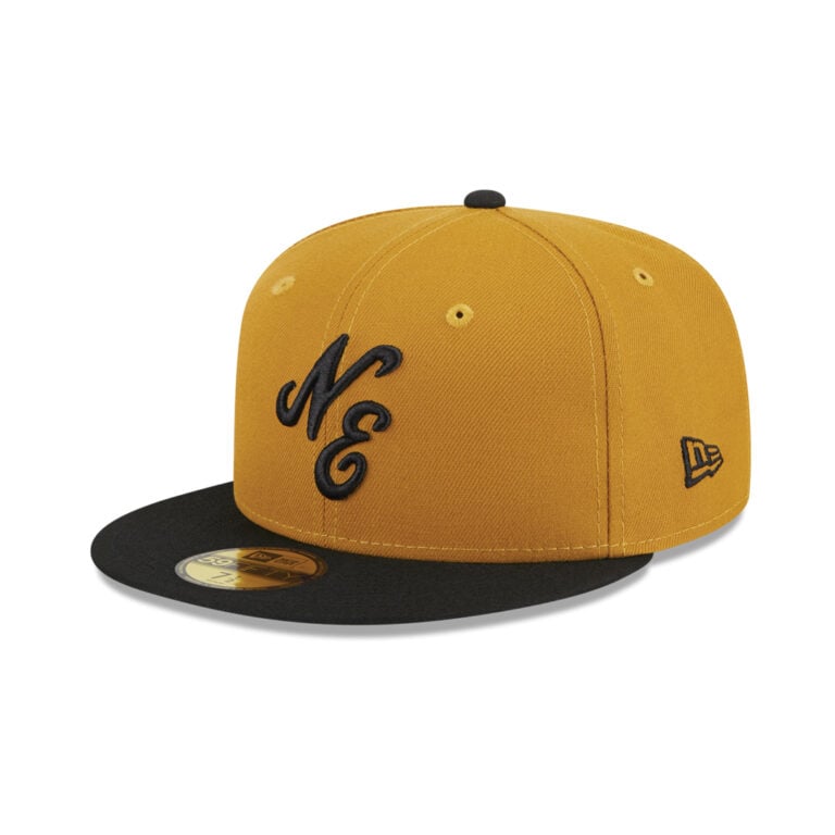 New Era 59Fifty New Era Script Logo Day Fitted Hat Bronze Black