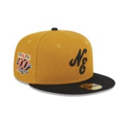 New Era 59Fifty New Era Script Logo Day Fitted Hat Bronze Black Right Front