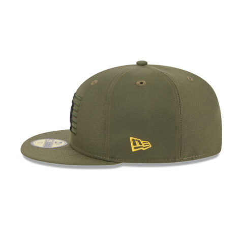 New Era 59Fifty San Diego Padres Armed Forces Day 2023 Fitted Hat New Olive Left