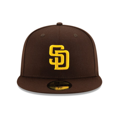 New Era 59Fifty San Diego Padres World Tour Mexico City Series 2023 Fitted Hat Brown On Field Front
