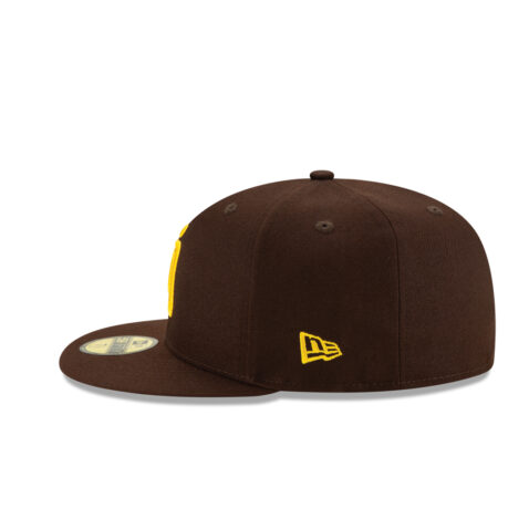 New Era 59Fifty San Diego Padres World Tour Mexico City Series 2023 Fitted Hat Brown On Field Left