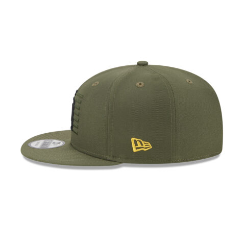 New Era 9Fifty San Diego Padres Armed Forces Day 2023 Snapback Hat New Olive Left