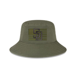 New Era San Diego Padres Armed Forces Day 2023 Bucket Hat New Olive