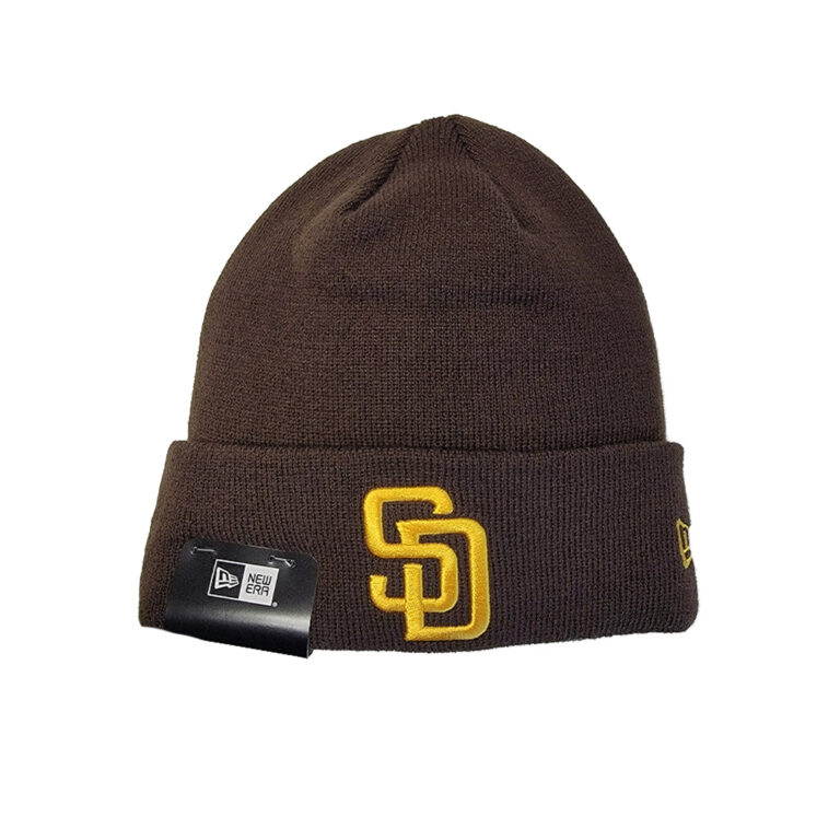 New Era San Diego Padres Game Knit Beanie Dark Brown New Era San Diego Padres Game Knit Beanie Dark Brown
