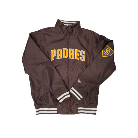 New Era San Diego Padres Track Jacket Burnt Wood Brown