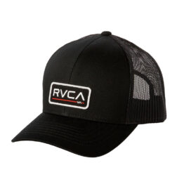 RVCA Ticket Trucker III Snapback Hat Black Black