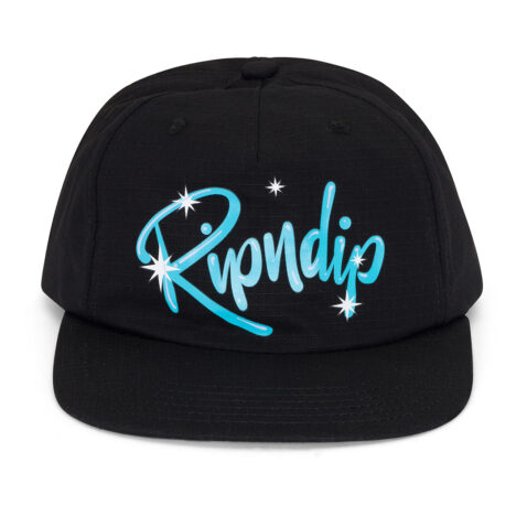 Rip N Dip Sprinkles 6 Panel Snapback Hat Black