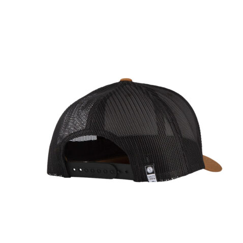 Salty Crew Fishery Retro Snapback Hat Camel Black Back