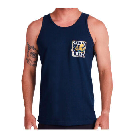 Salty Crew Ink Slinger Tank Top Navy