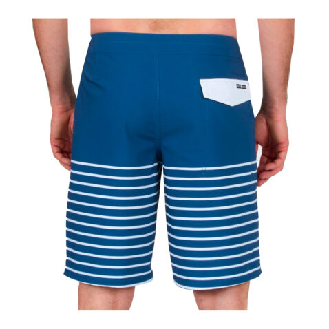 Salty Newport Boardshort Washed Indigo Back