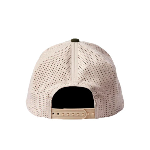 Brixton Crest Netplus MP Snapback Hat Whitecap Olive Surplus Back
