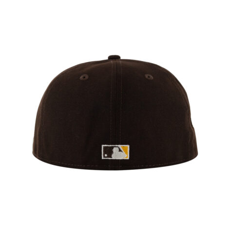 New Era x Billion Creation 59Fifty San Diego Padres Level Up Fitted Hat Burnt Wood Brown Gold Yellow 4