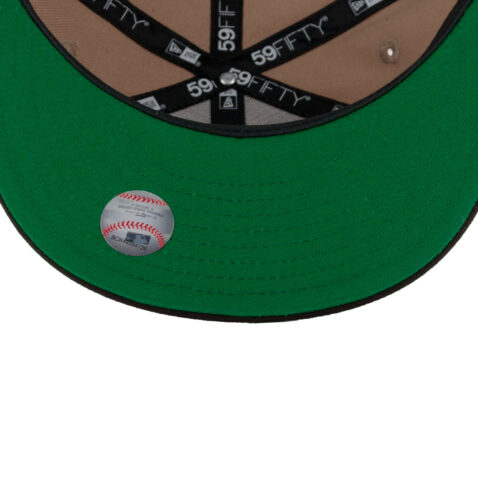 New Era x Billion Creation 59Fifty San Diego Padres Roadie Fitted Hat Camel Burnt Wood Brown Gold 5