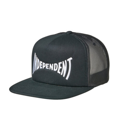 Independent Span Trucker Snapback Hat Black