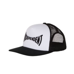 Independent Span Trucker Snapback Hat White Black
