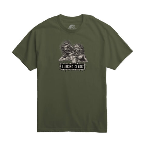 Lurking Class Global Infestation x Bad Friends Colab Matt Stikker Short Sleeve T-Shirt Military Green Lurking Class Global Infestation x BF Short Sleeve T-Shirt Military Green