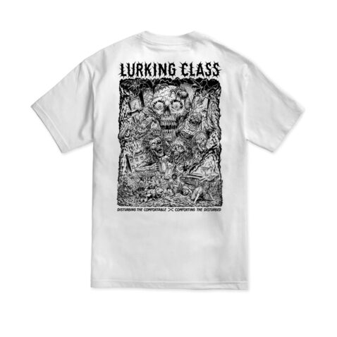 Lurking Class x Stikker Global Infestation Short Sleeve T-Shirt White Back