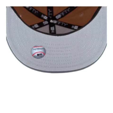 New Era 59Fifty San Diego Padres Two Tone Basic Fitted Hat Light Bronze White Storm Undervisor