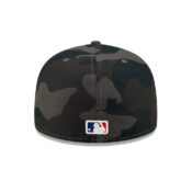 New Era 59Fifty Los Angeles Dodgers Black Camo Fitted Hat Black Camo Back