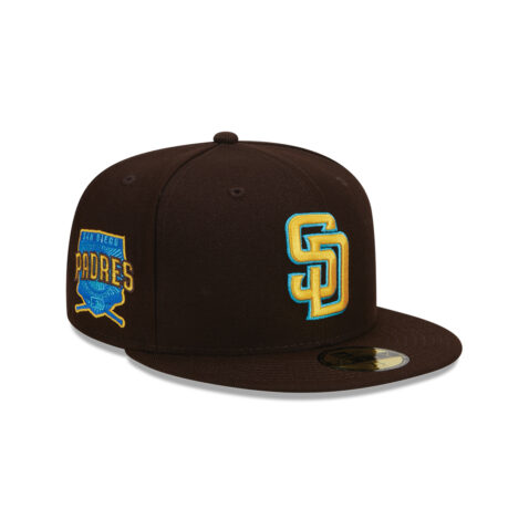 New Era 59Fifty San Diego Padres Father's Day 2023 Fitted Hat Burnt Wood Brown 1
