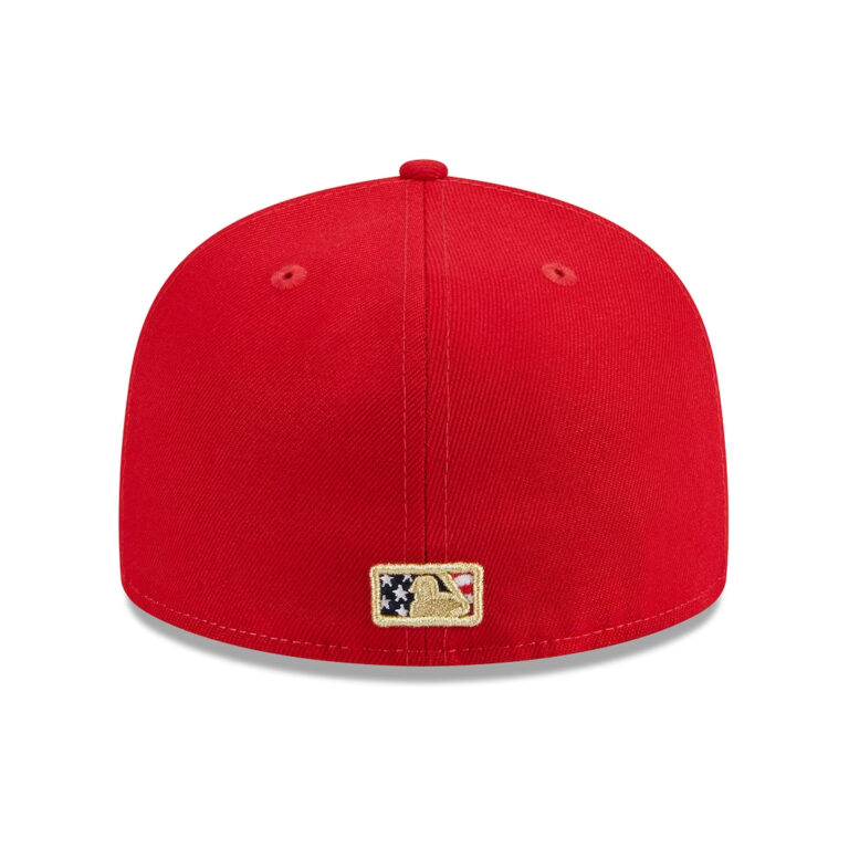 New Era 59Fifty San Diego Padres July 4th 2023 Fitted Hat Scarlet Red Back New Era 59Fifty San Diego Padres July 4th 2023 Fitted Hat Scarlet Red Back