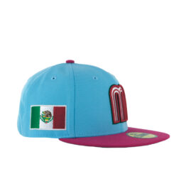 New Era 59Fifty World Baseball Classic 2023 Mexico Alternate Fitted Hat Blue Pink