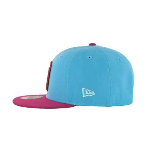 New Era 59Fifty World Baseball Classic 2023 Mexico Alt Fitted Hat Blue Pink Left