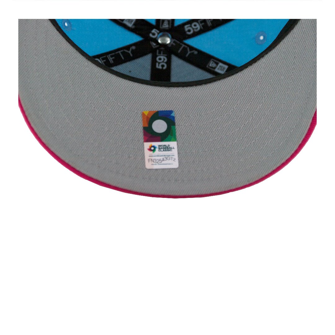 New Era 59FIFTY World Baseball Classic 2023 Mexico Alternate Fitted Hat Blue Pink