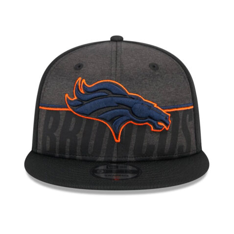 New Era 9Fifty Denver Broncos Training Camp 23' Snapback Hat Black Front