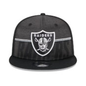 New Era 9Fifty Las Vegas Raiders Training Camp 23' Snapback Hat Black Front