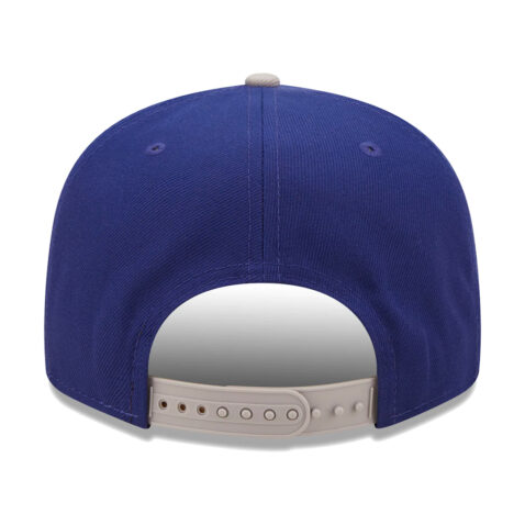 New Era 9Fifty Los Angeles Dodgers Team Script Snapback Hat Royal Blue Grey Back
