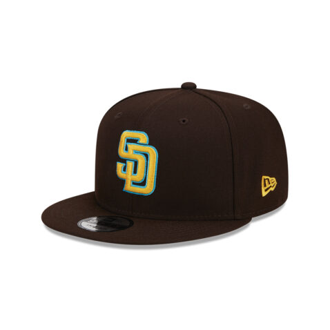 New Era 9Fifty San Diego Padres Father's Day 2023 Snapback Hat Burnt Wood Brown 1