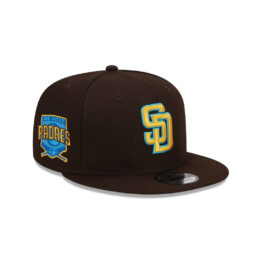 New Era 9Fifty San Diego Padres Father’s Day 2023 Snapback Hat Burnt Wood Brown