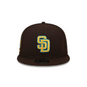 New Era 9Fifty San Diego Padres Father's Day 2023 Snapback Hat Burnt Wood Brown 4