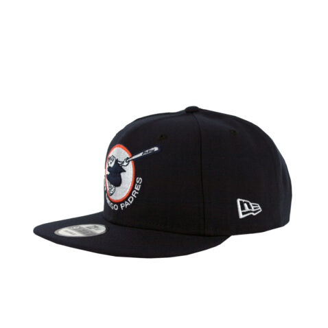 New Era 9Fifty San Diego Padres Gwynn Friar Snapback Hat Navy Left Front