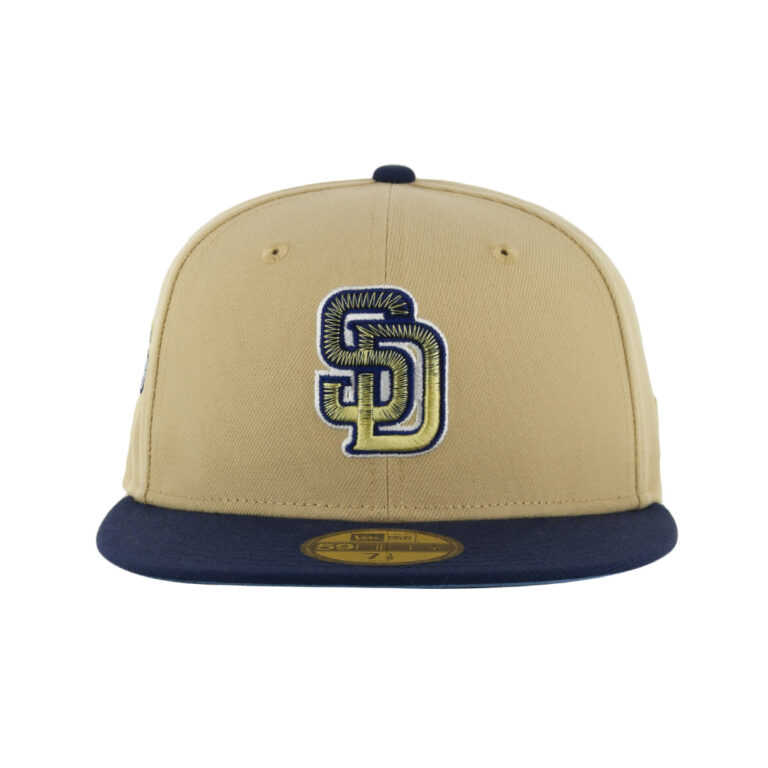New Era x Billion Creation 59Fifty San Diego Padres Petco Gradient Fitted Hat Vegas Gold Navy Blue 3 New Era x Billion Creation 59Fifty San Diego Padres Petco Gradient Fitted Hat Vegas Gold Navy Blue 3