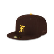 New Era x Fear of God 59Fifty San Diego Padres FOG Ballpark Collection Fitted Hat Burnt Wood Brown Gold