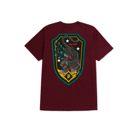 Primitive x Call Of Duty Black Jaguar T-Shirt Burgundy Back