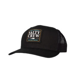 Salty Crew Cruiser Retro Snapback Hat Black