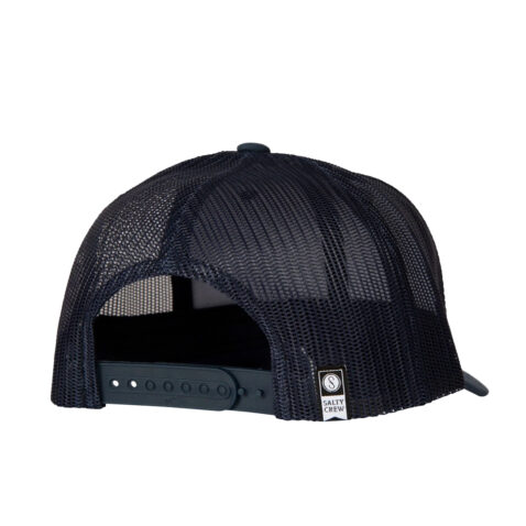 Salty Crew Mahi Mount Retro Snapback Hat Navy Back
