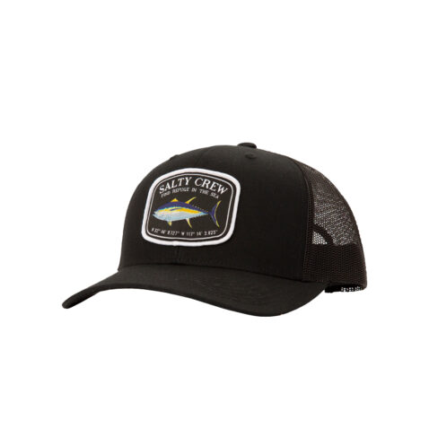 Salty Crew Pacific Retro Snapback Hat Black