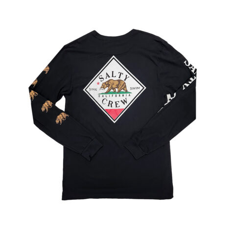 Salty Crew Tippet Cali Long Sleeve T-Shirt Black Back