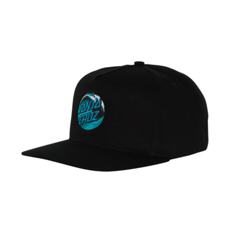 Santa Cruz Wave Dot Snapback Hat Black