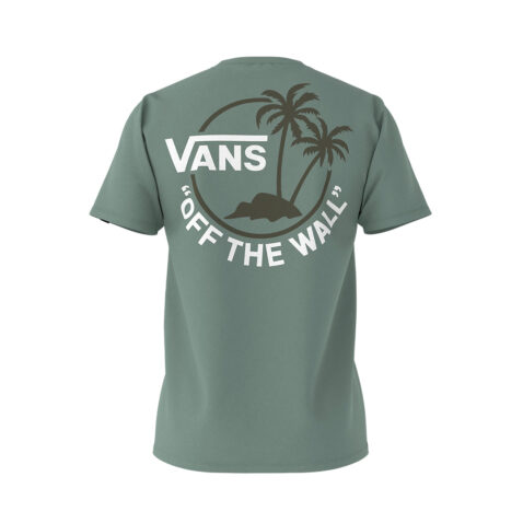 Vans Classic Mini Dual Palm II Short Sleeve T-Shirt Chinois Green Grape Leaf White Back