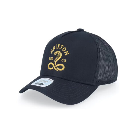 Brixton KY C X MP Trucker Snapback Hat Black
