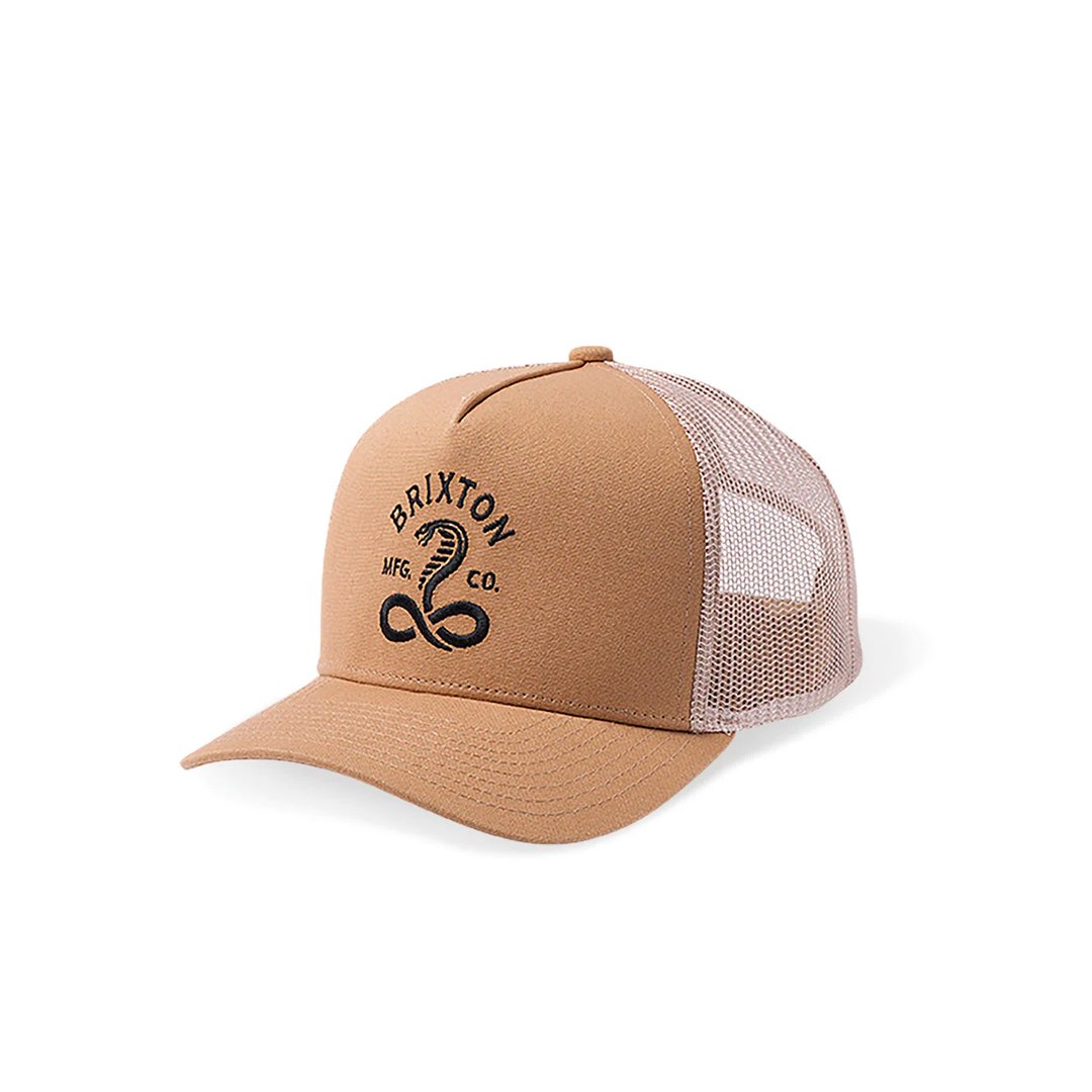 Brixton KY C X MP Trucker Snapback Hat Sand