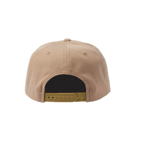Brixton Oath III Snapback Hat Sand Back