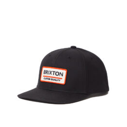 Brixton Palmer Proper x MP Snapback Hat Black
