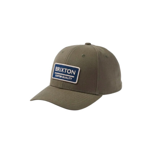 Brixton Palmer Proper x MP Snapback Hat Olive Surplus